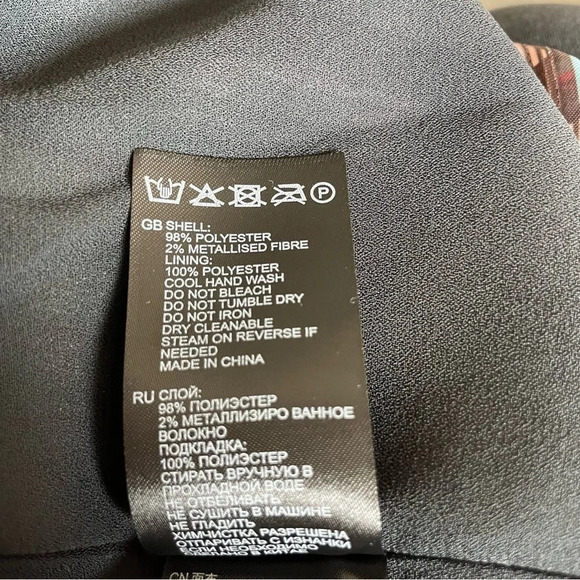 NEW! Reiss Alani Geo Printed pleated Mini Skirt nwt 11962 - Picture 10 of 16